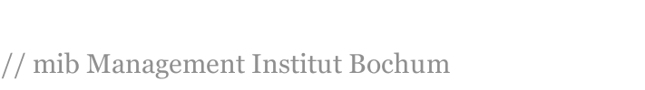 // mib Management Institut Bochum